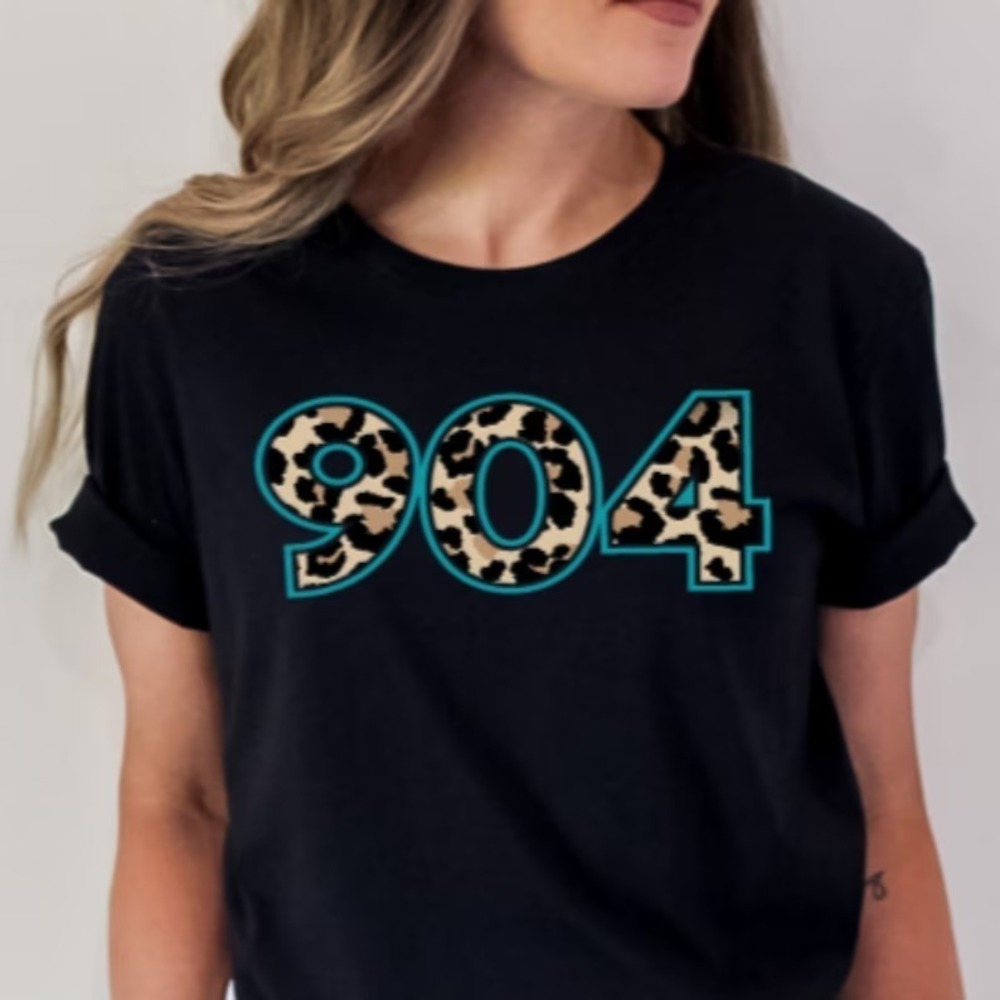 904 Cheetah Print Tee Jags Football Tee Jaguars Jacksonville Football